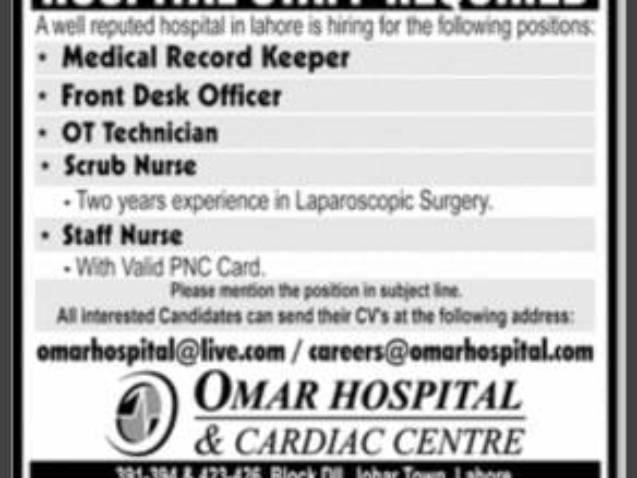 Private-Hospital-Jobs-In-Lahore