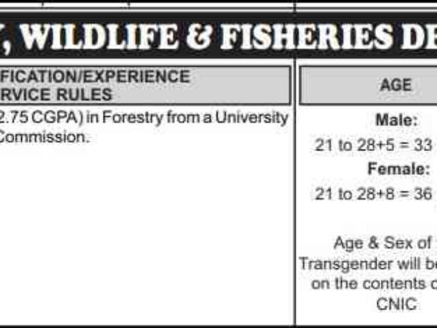 PPSC-Research-Officer-Jobs-Forestry-Wildlife-And-Fisheries-Department-Punjab